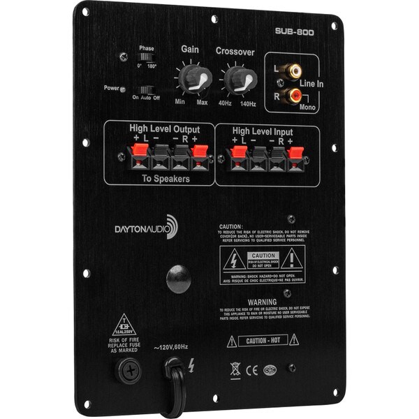Main product image for 80 Watt Subwoofer Plate Amplifier with 3 dB Bass Boost at 45 Hz309-627